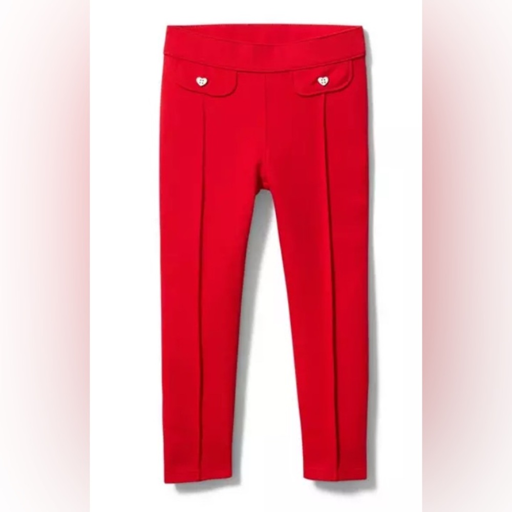 Janie and Jack Red Ponte Pants